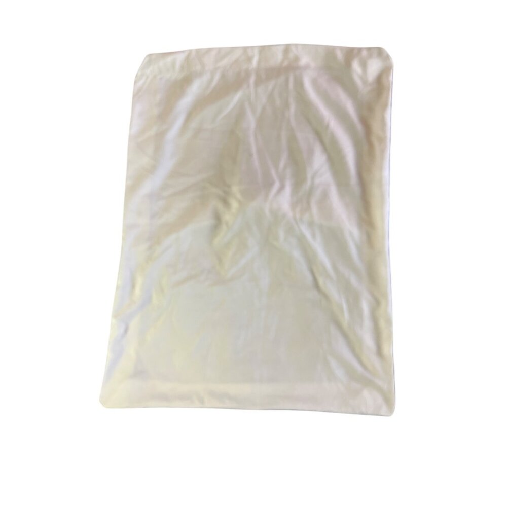 White Satin Standard Pillowcase With Envelope Closure 77c